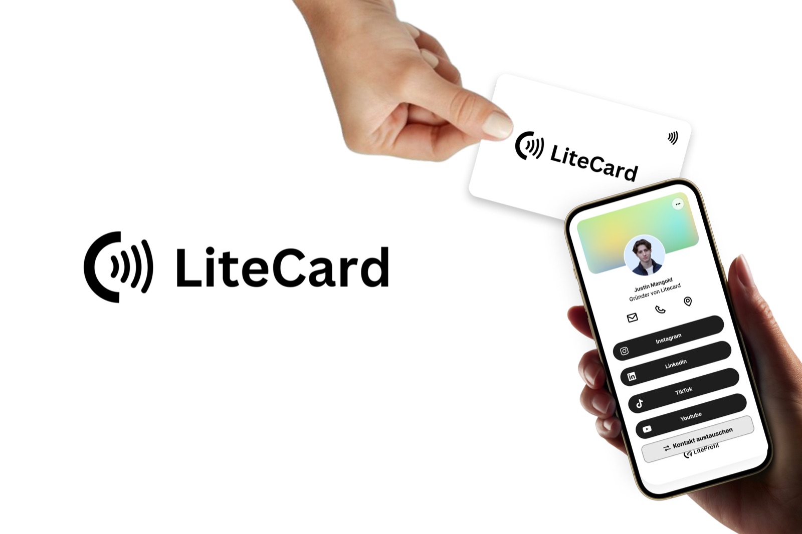 Litecard – digitale NFC-Visitenkarten